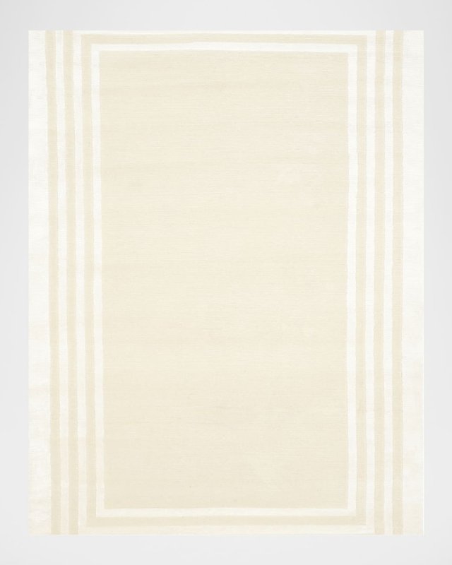 Ellington Border Hand Knotted Rug